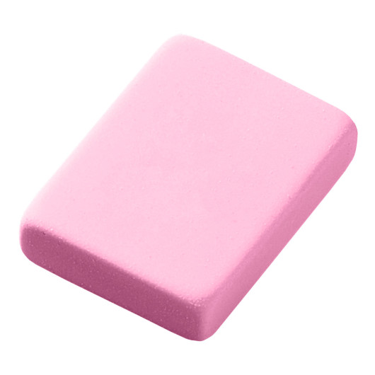 Kids Square Rubber Erasers Pink